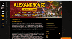 Desktop Screenshot of alexandrovci.kulturniportal.cz